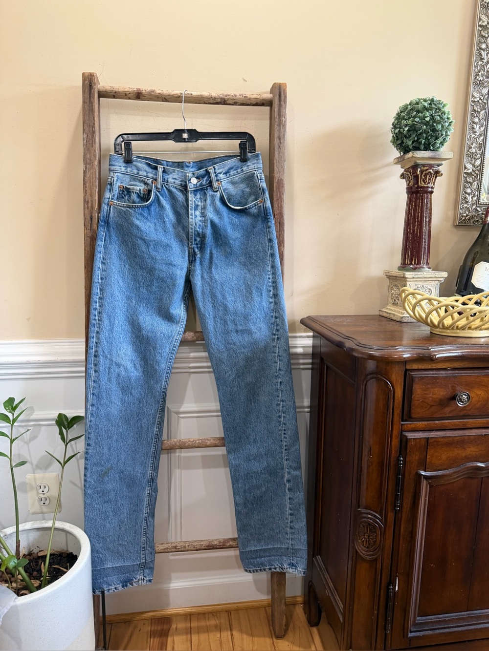 Levi's 501 Made in USA Light Blue Relaxed Fit Unisex